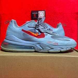 Nike Air Max 270 React Just Do It Wolf Grey CT2203-002 Men Running Shoes Sz 13